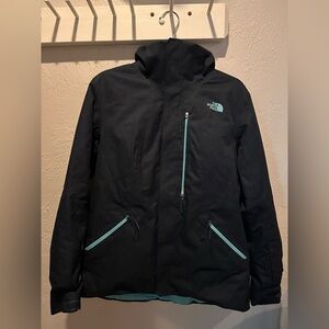 The North Face Women's Navy Blue & Teal Insulated Ski Jacket